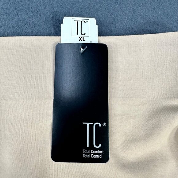TC Total Control Size XL Shapewear Thong High-Waist Moderate Control Beige New - Picture 3 of 10
